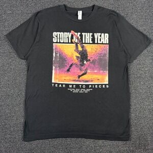 Story of the Year Tear Me to Pieces Band T-Shirt Mens XL Black Graphic